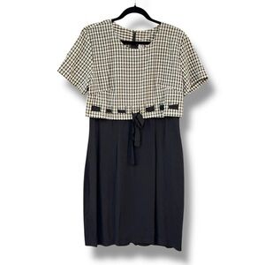 Vintage 1995 Caroline Wells Plaid Dress